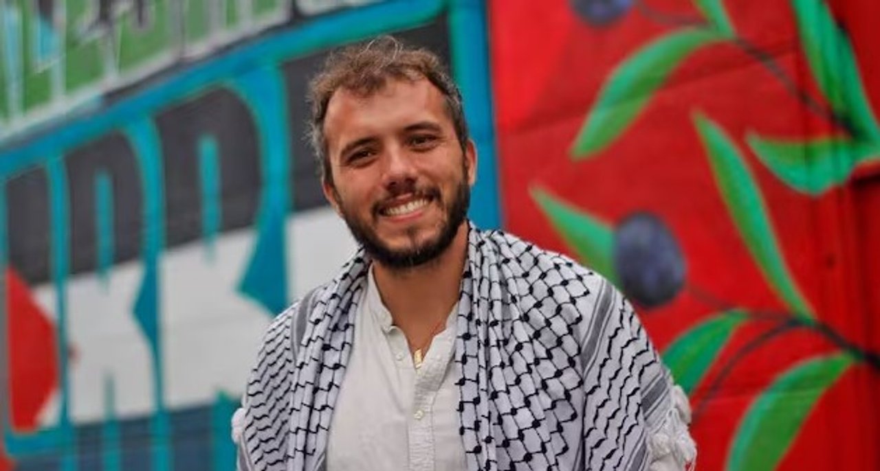 El activista brasileño Thiago Ávila, coordinador de la flotilla Global Sumud
