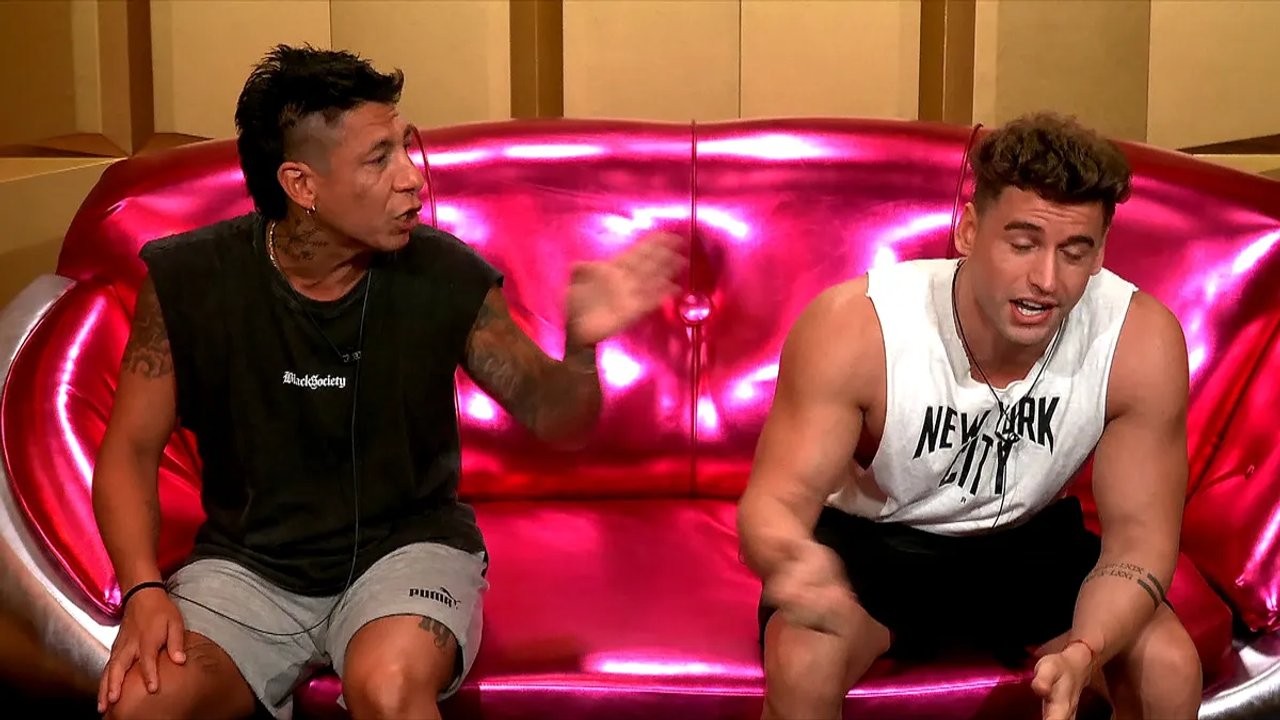 Brian Sarmiento y Manuel Ibero durante una prueba en Gran Hermano