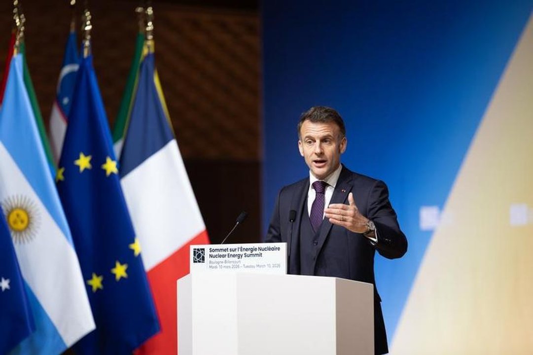 Emmanuel Macron durante una visita oficial a Asia