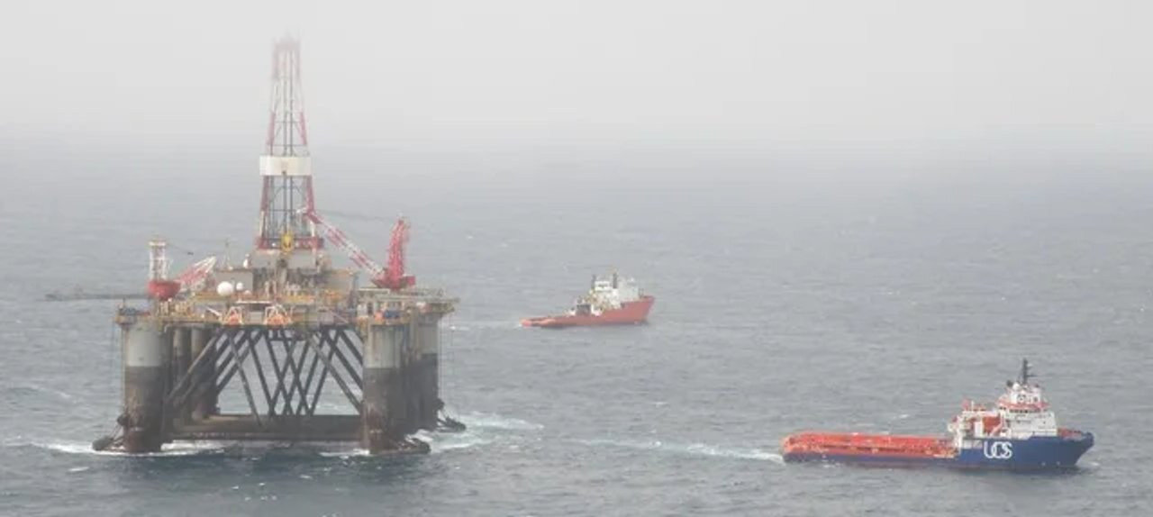 Plataforma petrolera proyectada en el yacimiento Sea Lion frente a Malvinas