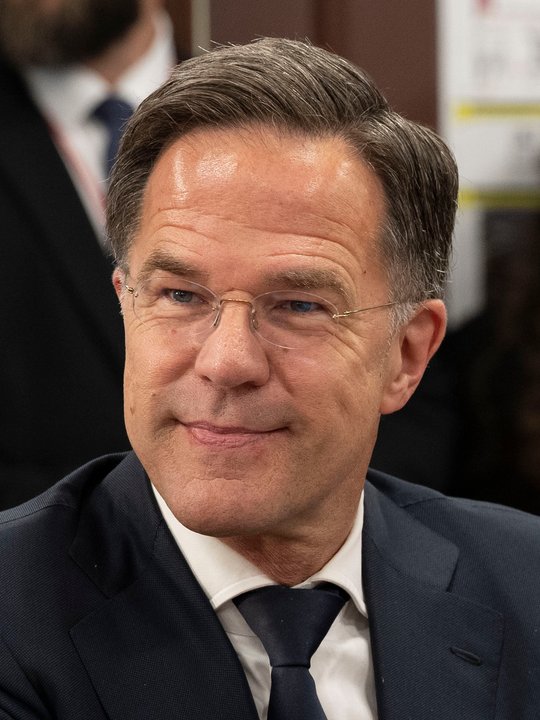 El secretario general de la OTAN, Mark Rutte, durante una actividad oficial