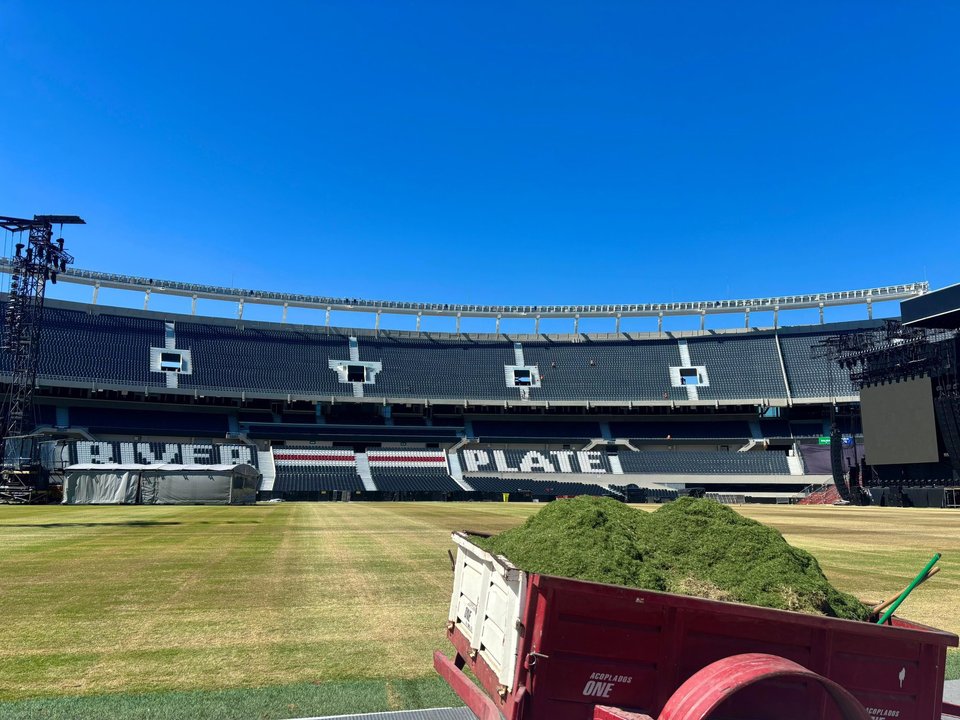 River en alerta por el deterioro del césped del Monumental tras los recitales