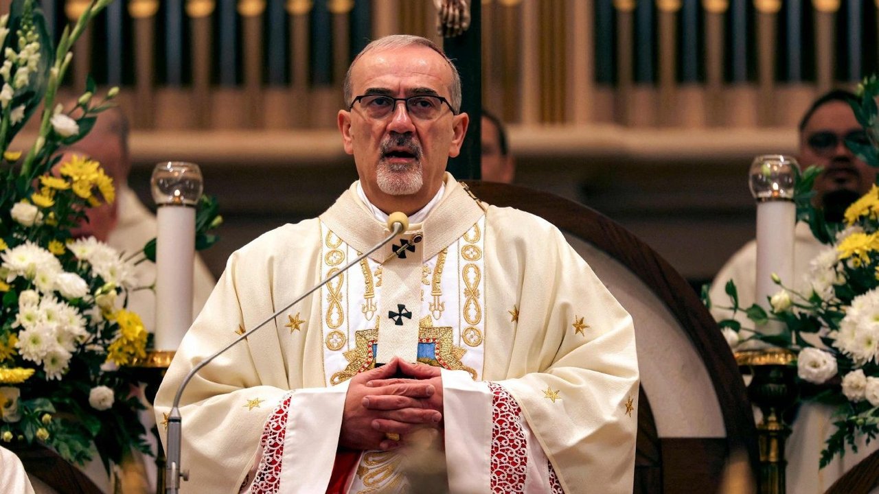 El patriarca latino de Jerusalén oficia misa de Pascua en la Basílica del Santo Sepulcro a puertas cerradas
