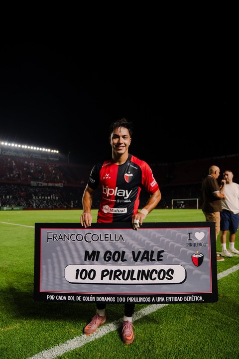 Ignacio Lagos de Colón de Santa Fe revela su amor en vivo y emociona al fútbol argentino