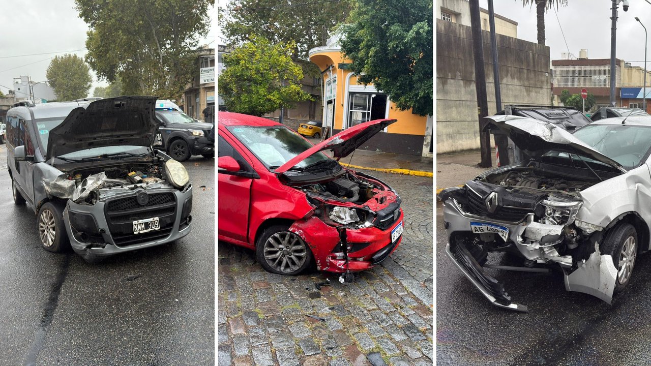 Accidente múltiple en Nueva Pompeya deja cuatro heridos