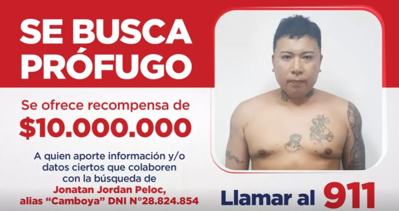 Recompensa de $10 millones por información sobre prófugo de homicidio en Salta