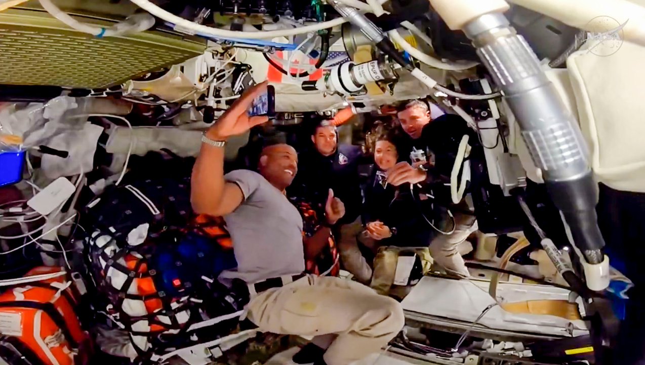 La astronauta Christina Koch durante la misión Artemis II