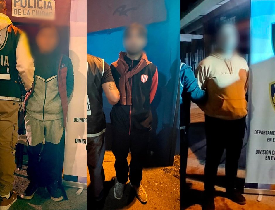 Tres prófugos detenidos durante el partido Deportivo Riestra vs. Palestino