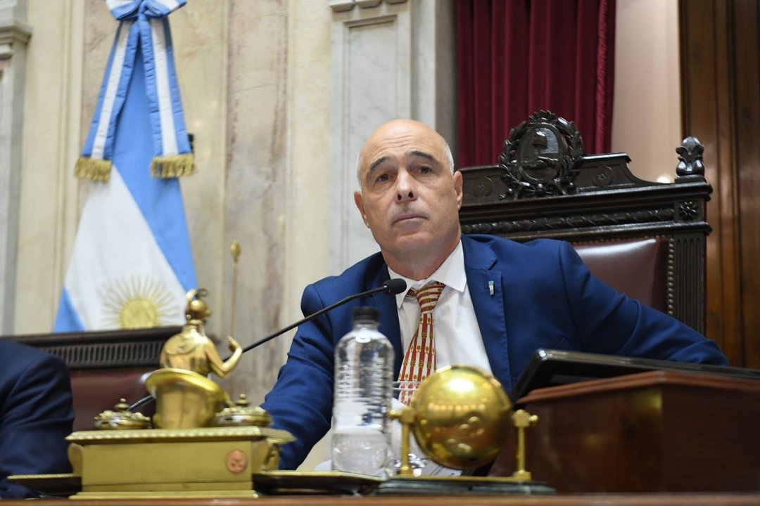 El senador Bartolomé Abdala en el Senado de la Nación