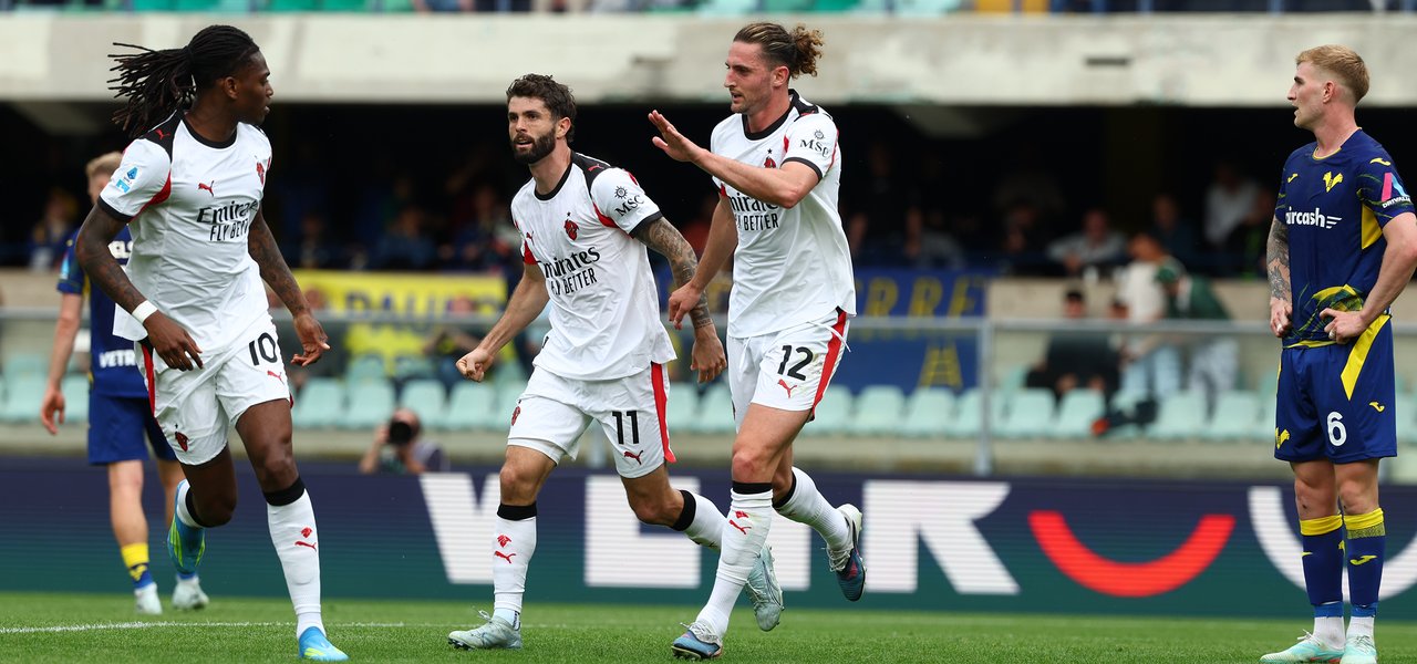 Milan dio un paso clave al ganar en Verona en la Serie A y avanza hacia la Champions