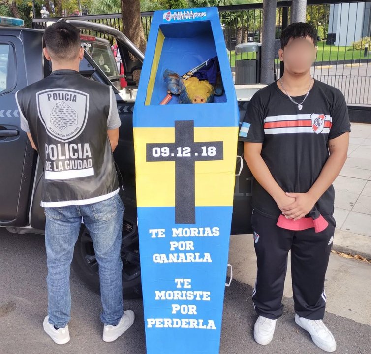 Operativo en el Superclásico: 11 detenidos, más de 550 actas labradas, 72 trapitos demorados y ataúdes secuestrados