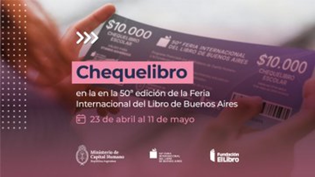 Sandra Pettovello presentó el chequelibro