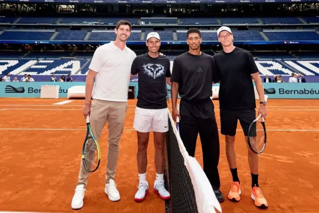 El Madrid Open inaugura una cancha de entrenamiento en el Santiago Bernabéu con Nadal y Sinner
