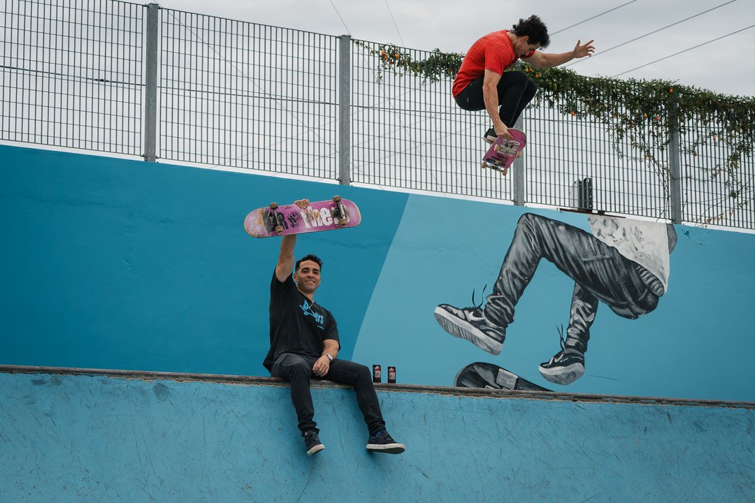 Escena del festival de deportes urbanos en San Fernando