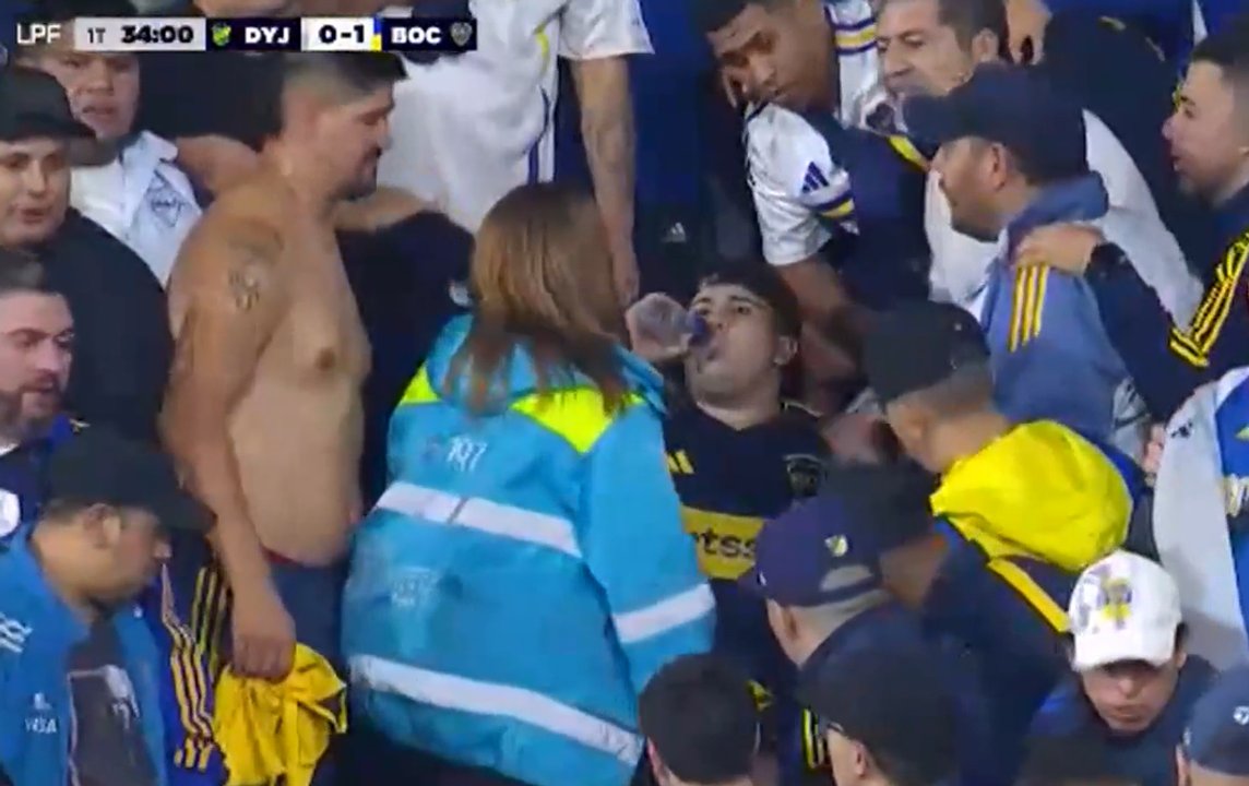 Un hincha de Boca resultó herido tras ceder un paravalancha en Florencio Varela