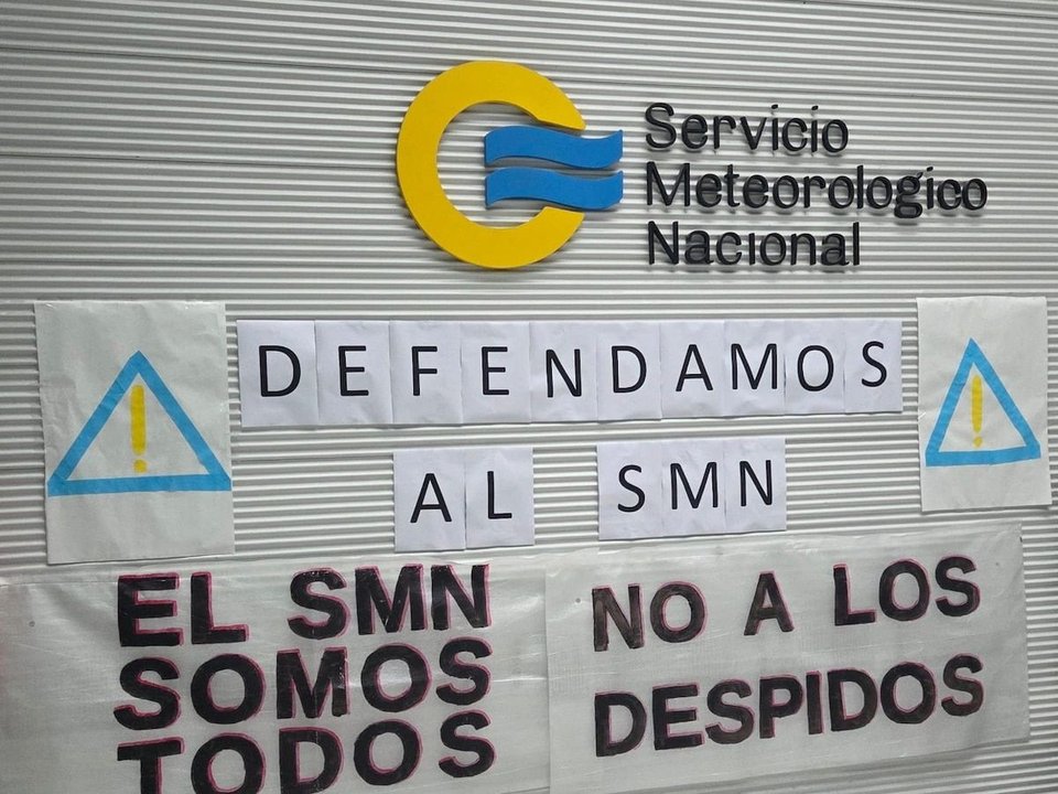 ATE denuncia como "falsos" los argumentos de Sturzenegger por los 140 despidos en el SMN