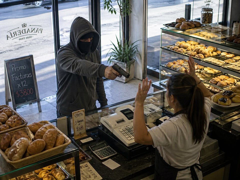 Asalto armado en panadería de Mar del Plata: un momento de terror
