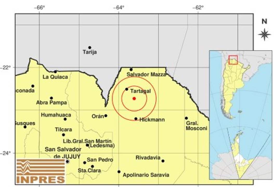 Un sismo de 4.4 sacudió el norte de Salta y despertó a los vecinos
