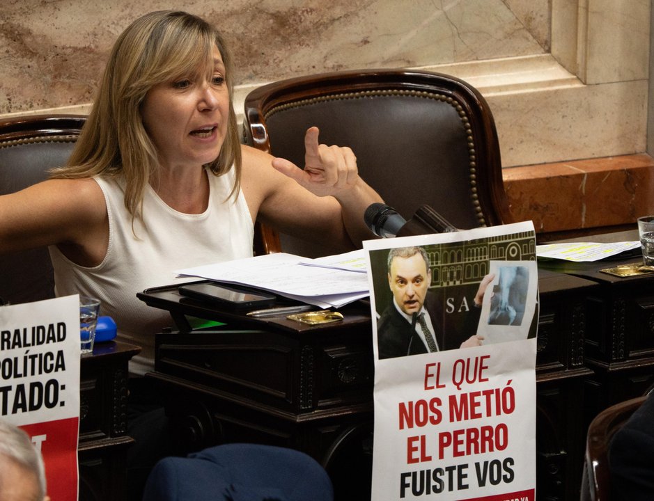 Javier Milei y Myriam Bregman protagonizan un cruce en el Congreso