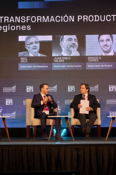 Valdés llamó a buscar inversiones y fortalecer la matriz productiva en Expo EFI 2026