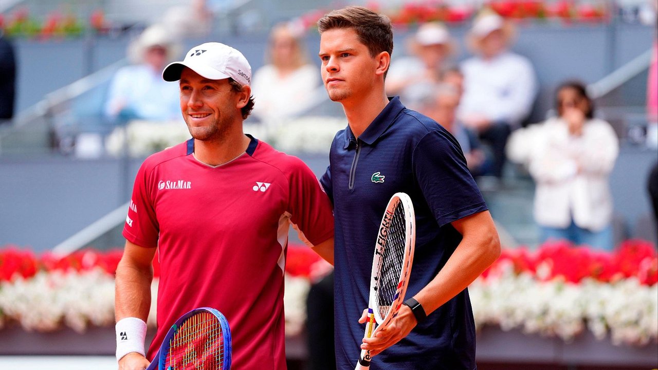 Masters de Madrid: Blockx dio la gran sorpresa y eliminó al campeón defensor Ruud