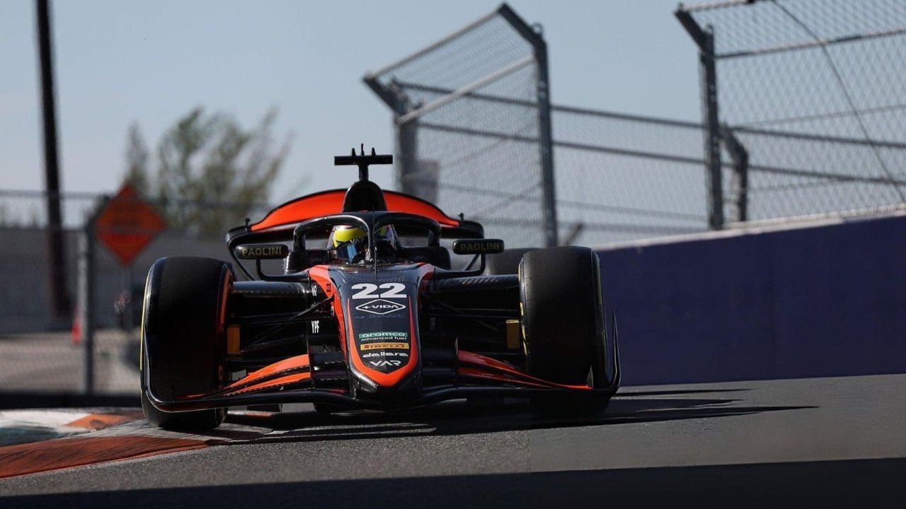 Fórmula 2: gran actuación de Varrone para terminar cuarto en la sprint del GP de Miami