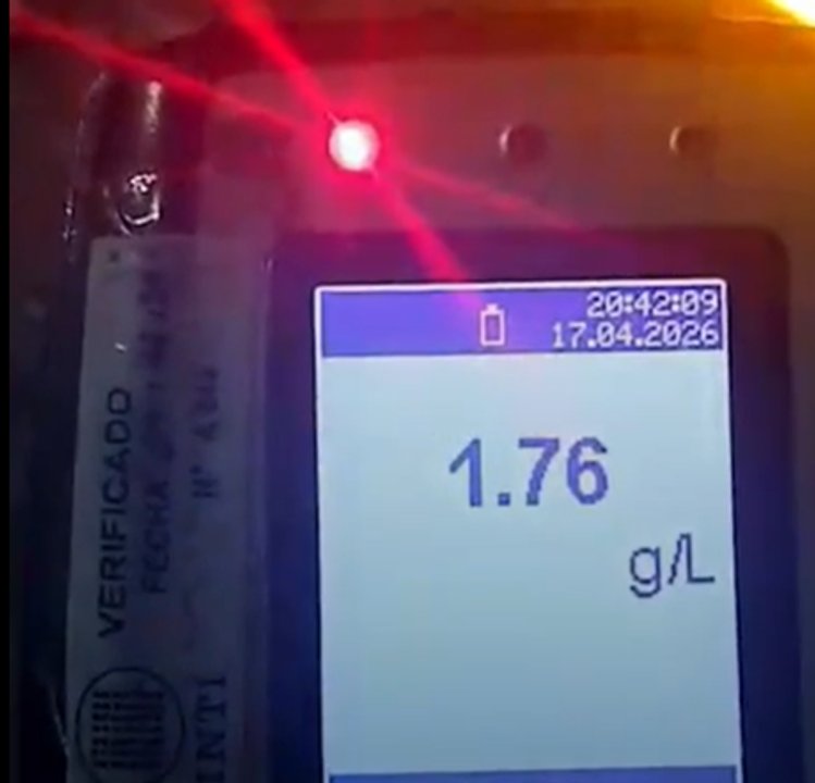 “Estoy consciente y con mis cinco sentidos”: manejaba con 1.76 de alcohol en sangre por la Ruta 7