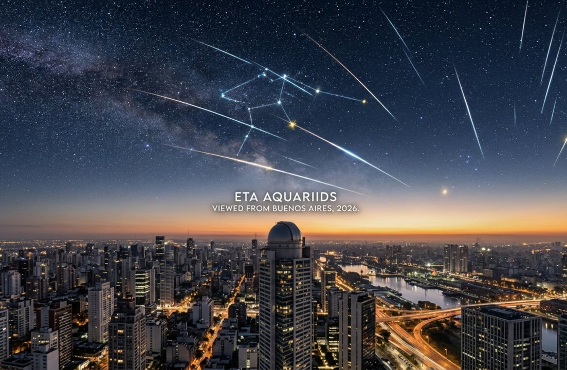 Llega la lluvia de meteoros Eta Acuáridas: qué es, cuándo se produce y cómo ver en vivo