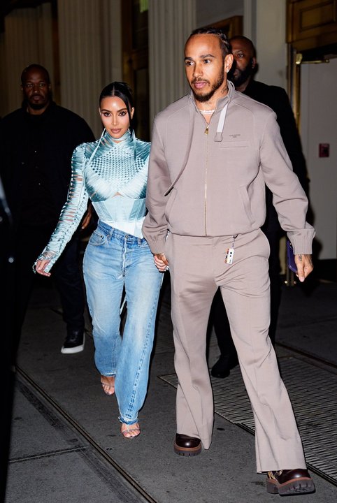 Kim Kardashian y Lewis Hamilton a puro amor en Nueva York