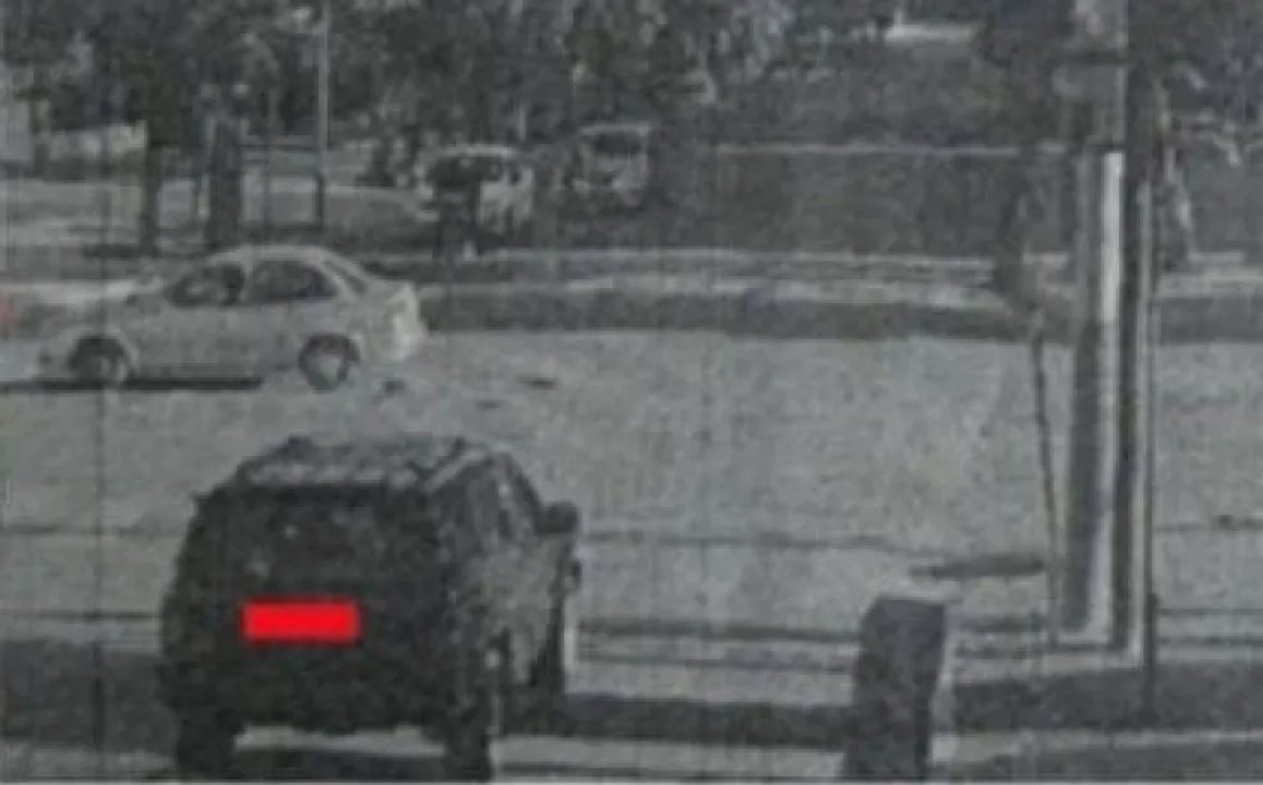 Cámaras de fotomulta en una calle de General Roca