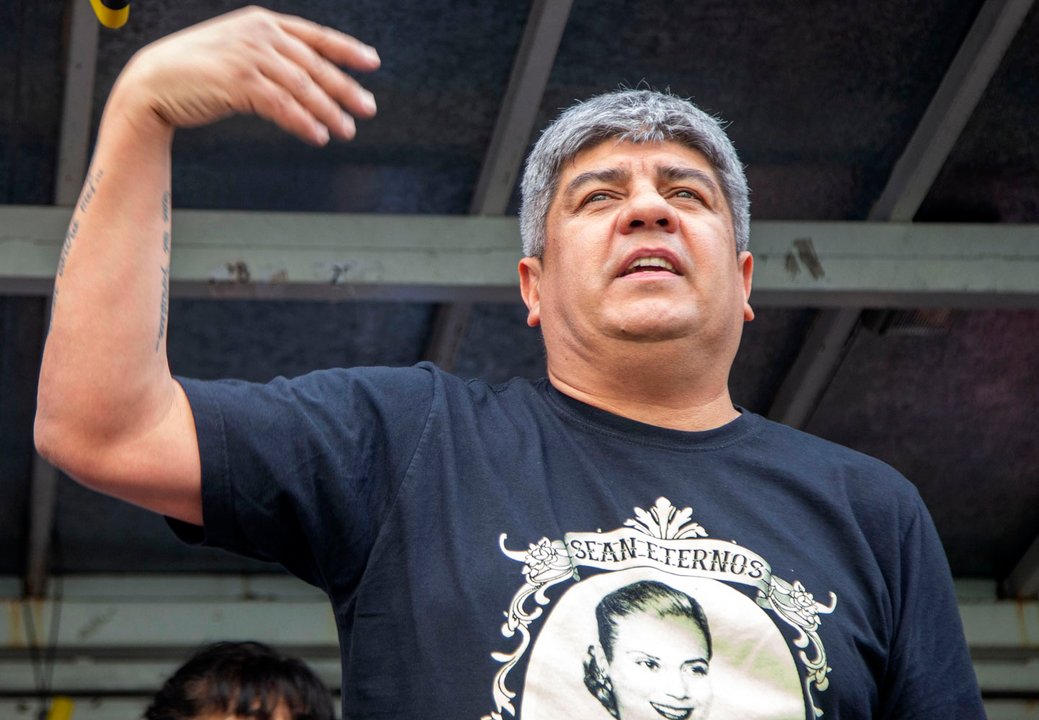 Pablo Moyano en defensa de los trabajadores camioneros