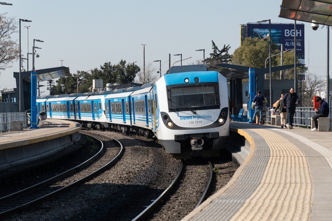 Formación de tren en estación del AMBA