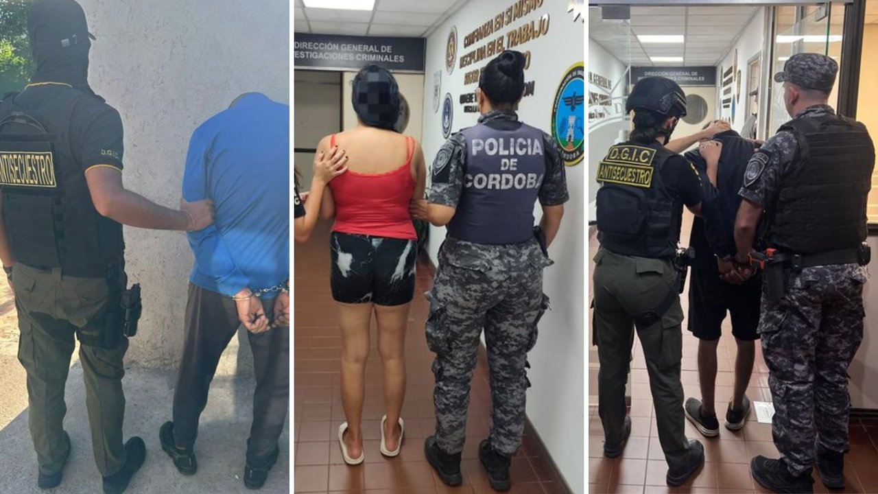 Desarticulan banda de secuestradores en Córdoba tras rescate de dos víctimas