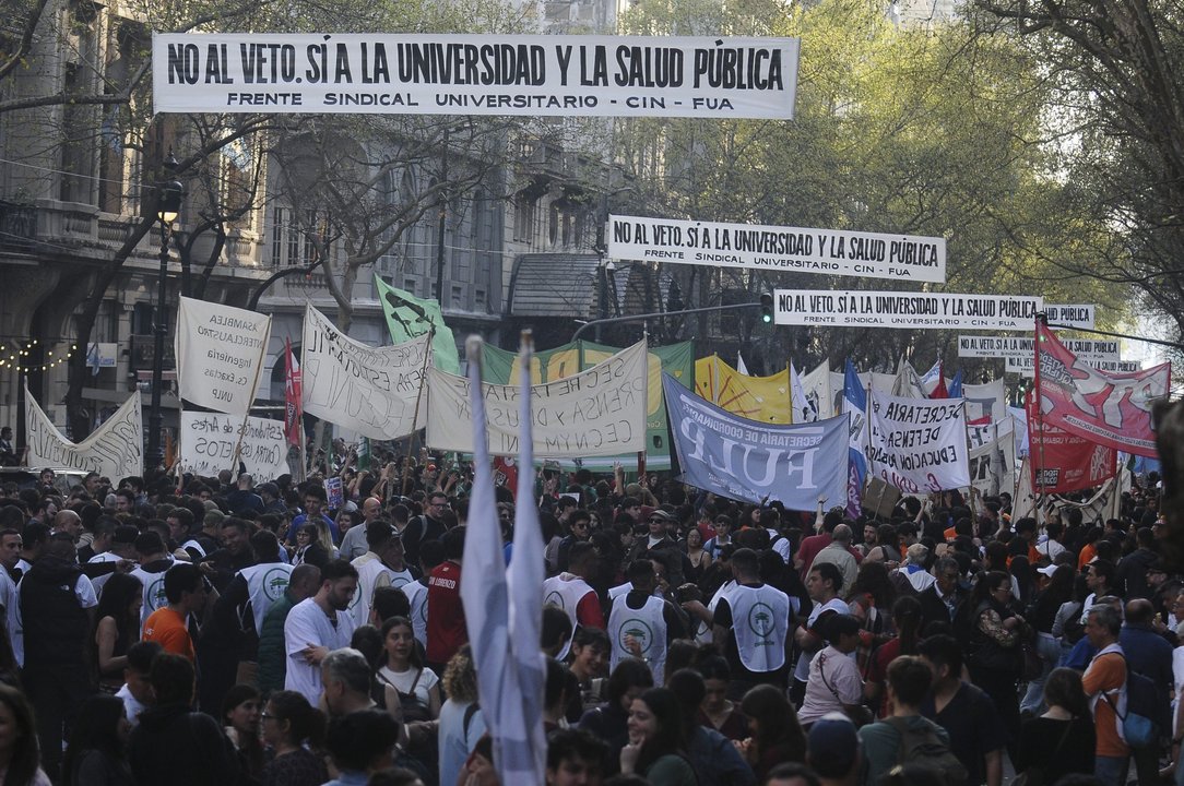 Marcha Federal Universitaria: cortes y puntos clave en el centro de Buenos Aires