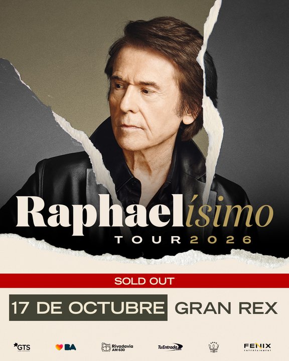 Raphael, figura histórica de la música en español, se presentará en el Teatro Gran Rex de Buenos Aires con entradas agotadas
