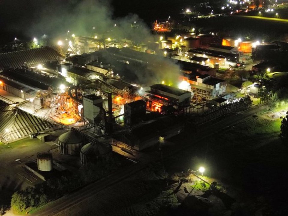 Incendio devastador en la planta de Vicentin en Ricardone