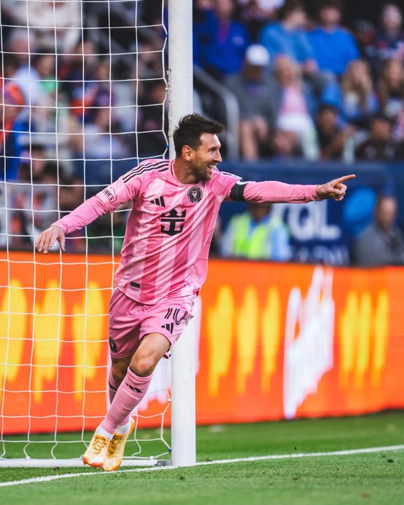 Lionel Messi anota el primer gol del Inter Miami ante Cincinnati