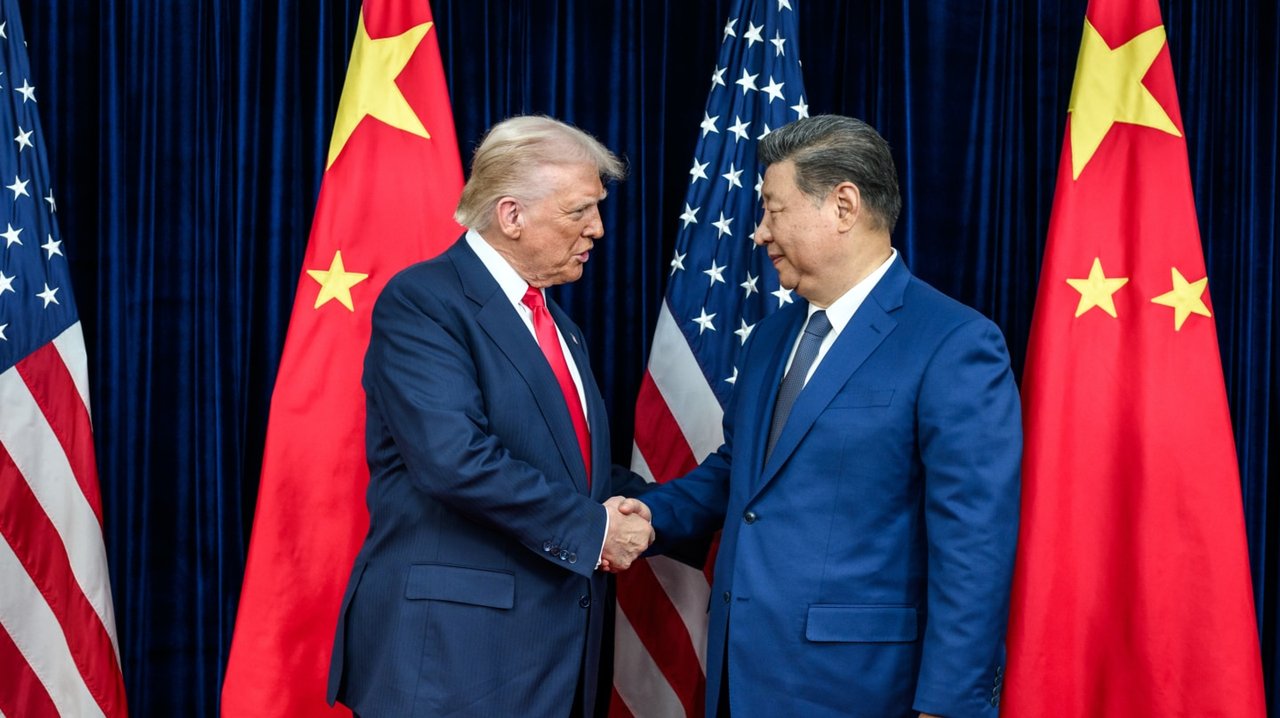 Donald Trump y Xi Jinping durante una cumbre bilateral