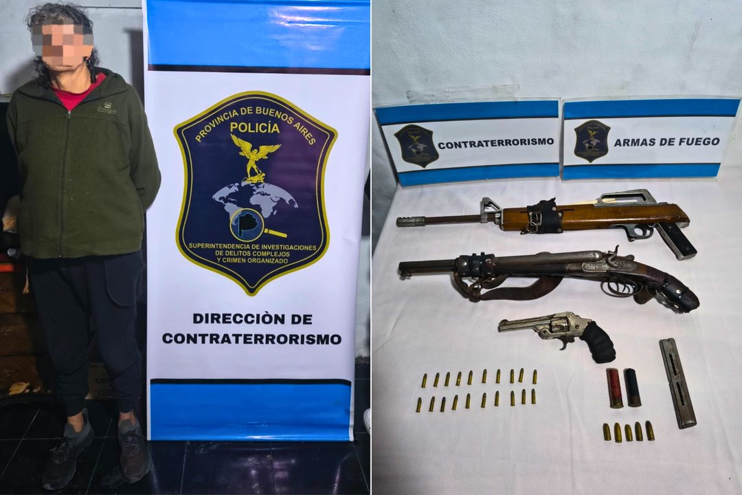 Detienen a sospechoso de ataques antisemitas en La Plata con armas y explosivos