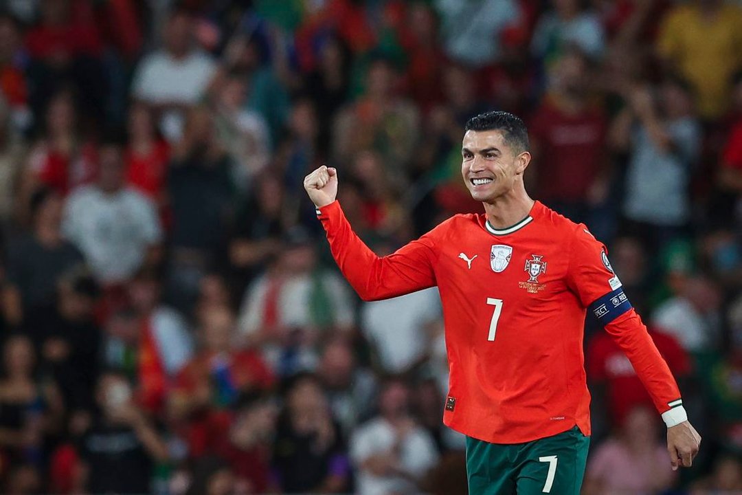 Cristiano Ronaldo celebra un gol con la selección de Portugal