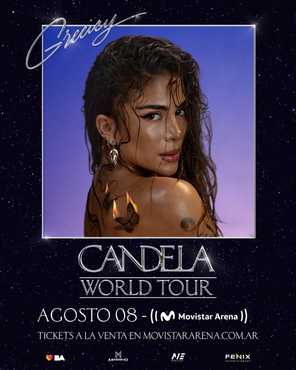 Greeicy en vivo durante un show en Argentina
