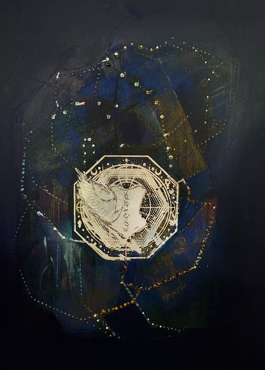 Obra de Paula Rivero en la muestra El Vórtice de la Materia