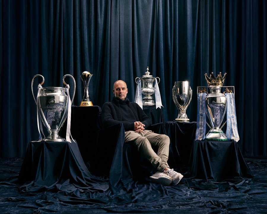 Pep Guardiola en el Manchester City