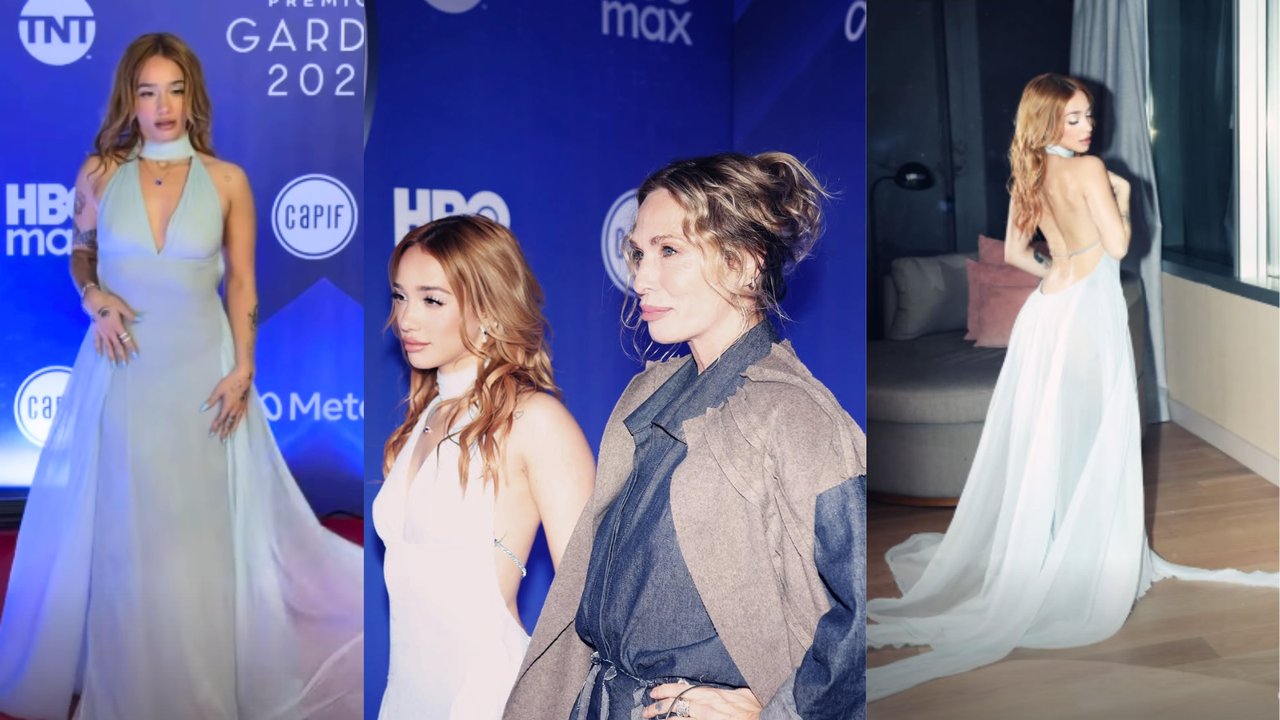 La noche de Ángela Torres en los Premios Gardel: del acompañamiento de su mamá a un look angelical