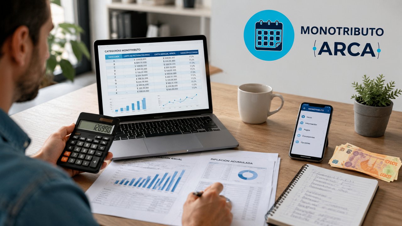 Tablas de categorías del Monotributo en Argentina