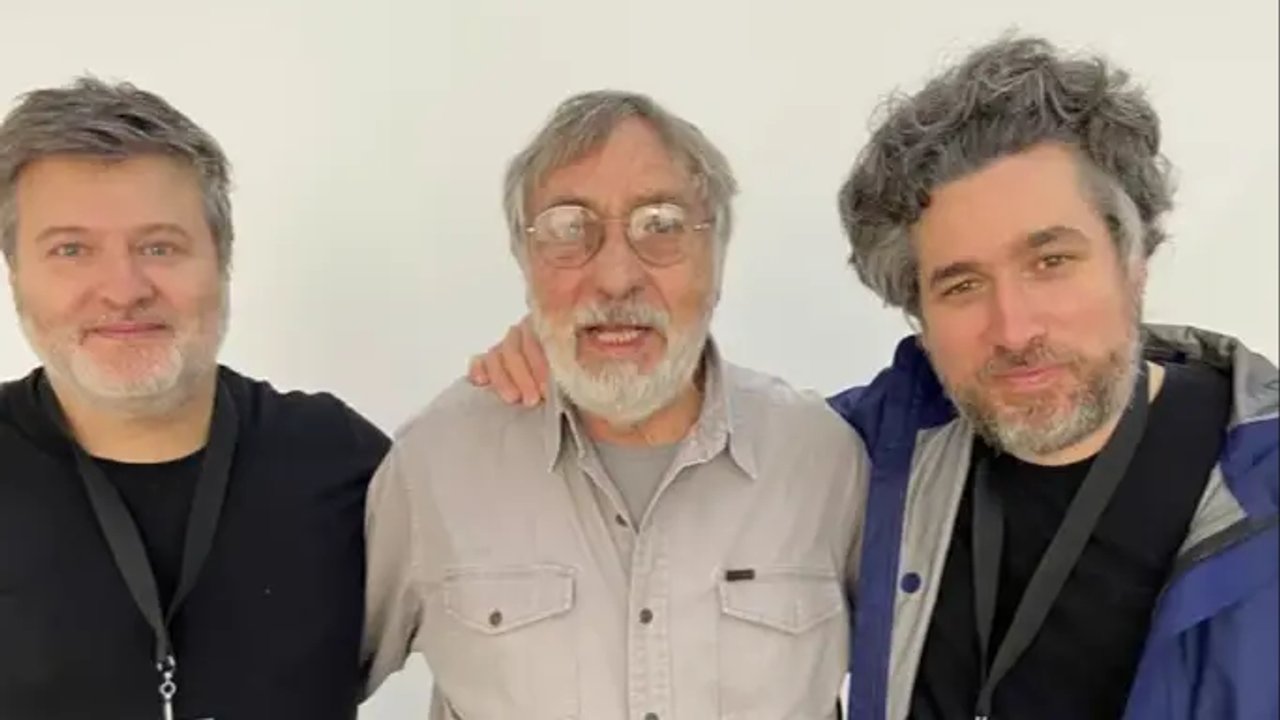 Mariano Cohn y Gastón Duprat en el homenaje a Luis Brandoni en los Premios Sur