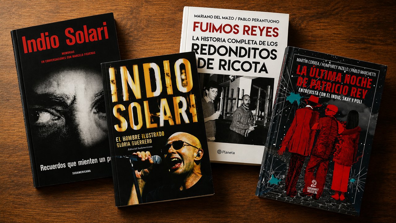 Libros sobre la historia de Los Redondos y el Indio Solari