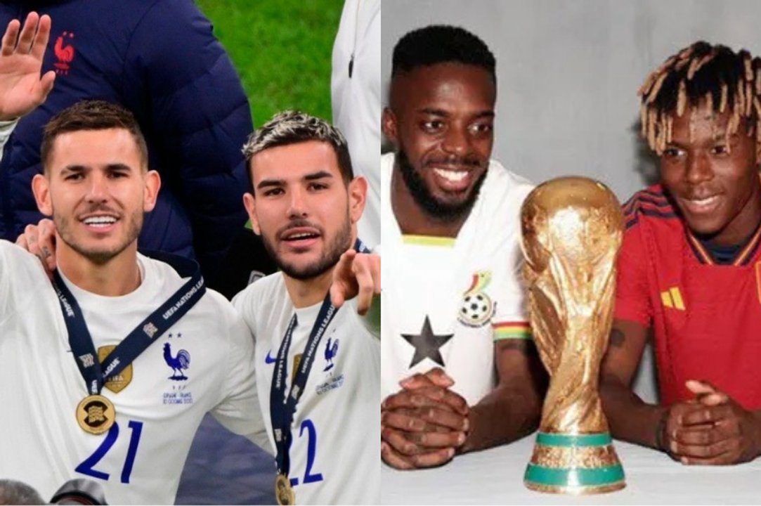 Jugadores de distintas selecciones que son hermanos y disputarán el Mundial 2026
