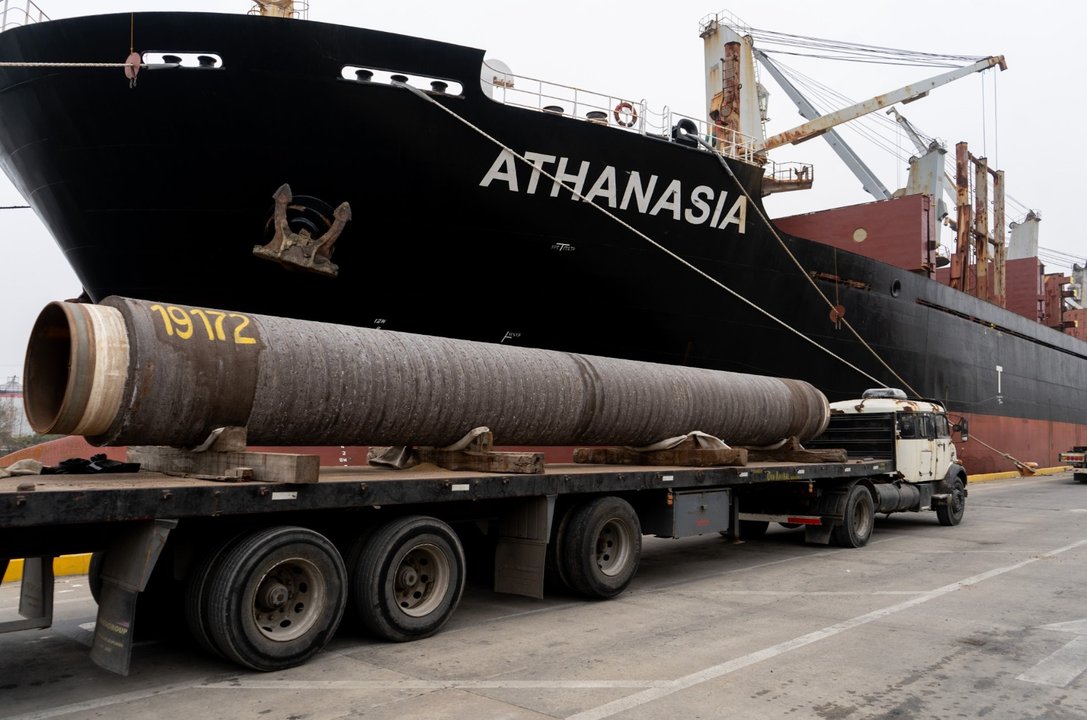 El puerto de Dock Sud recibió 10 mil toneladas materiales que suman infraestructura para Vaca Muerta