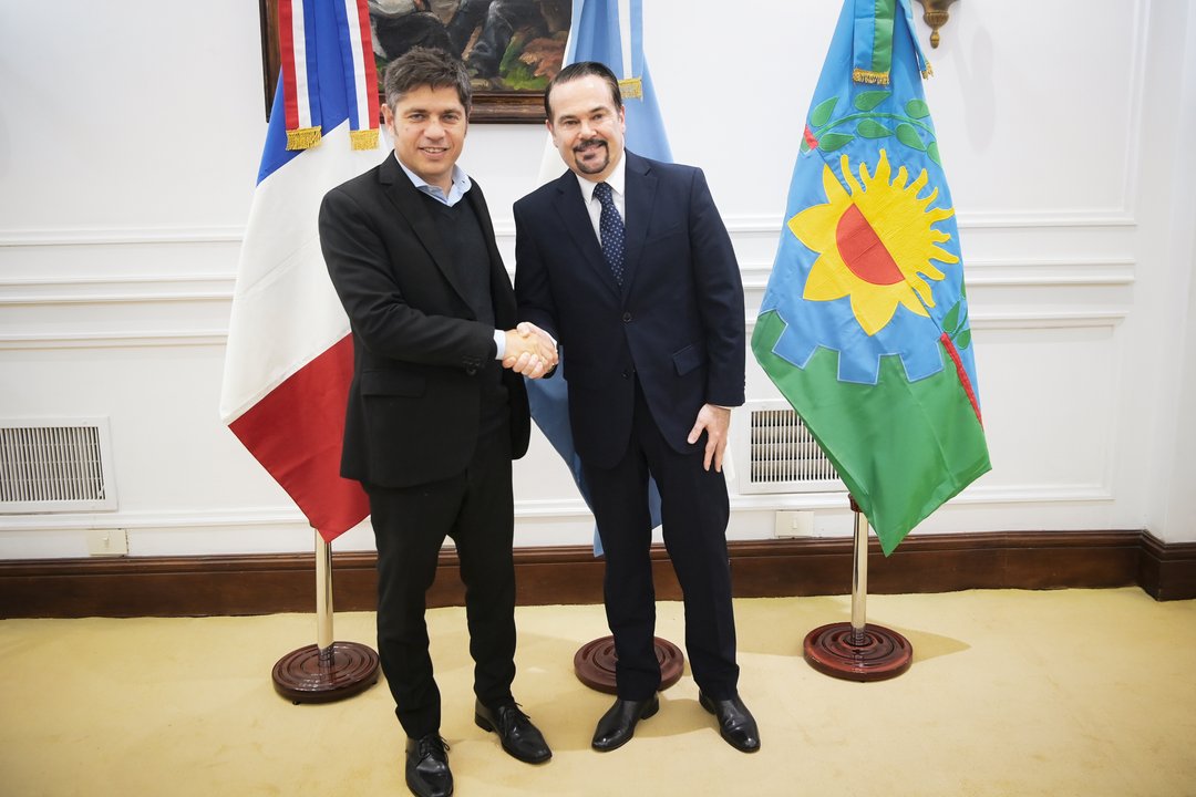 Kicillof recibió al embajador de Francia "para seguir fortaleciendo lazos”